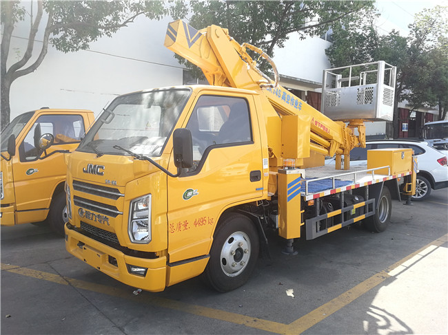 国六江铃14米伸缩臂高空作业车-蓝牌